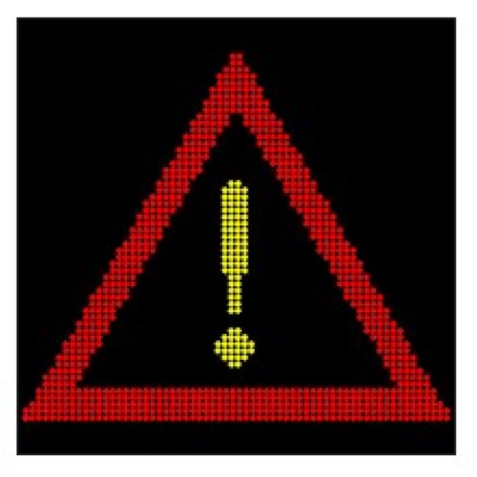 Panou PVM Clasa D 1500x1500 - Matrice LED Mesaje si indicatoare rutiere variabile 